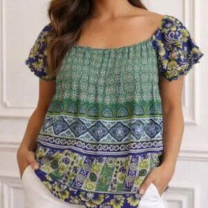 SHE'S COOL Printed Top M